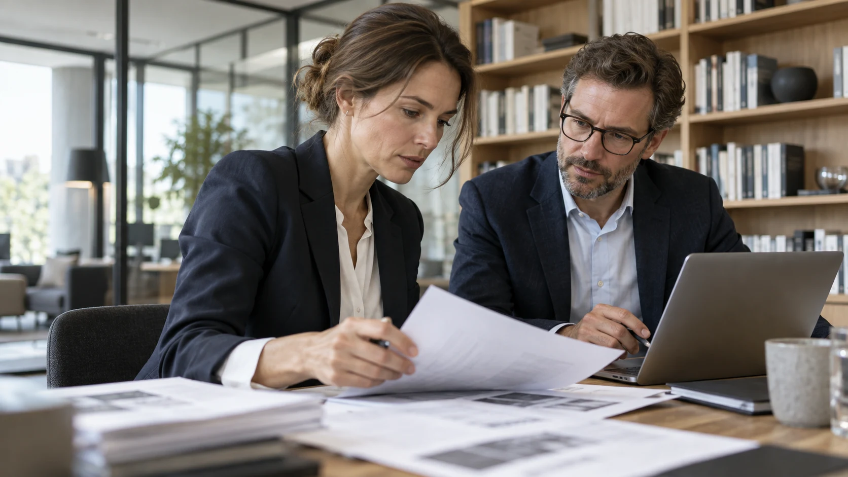 KI-Lösungen: illustrative Szene aus dem Arbeitsalltag