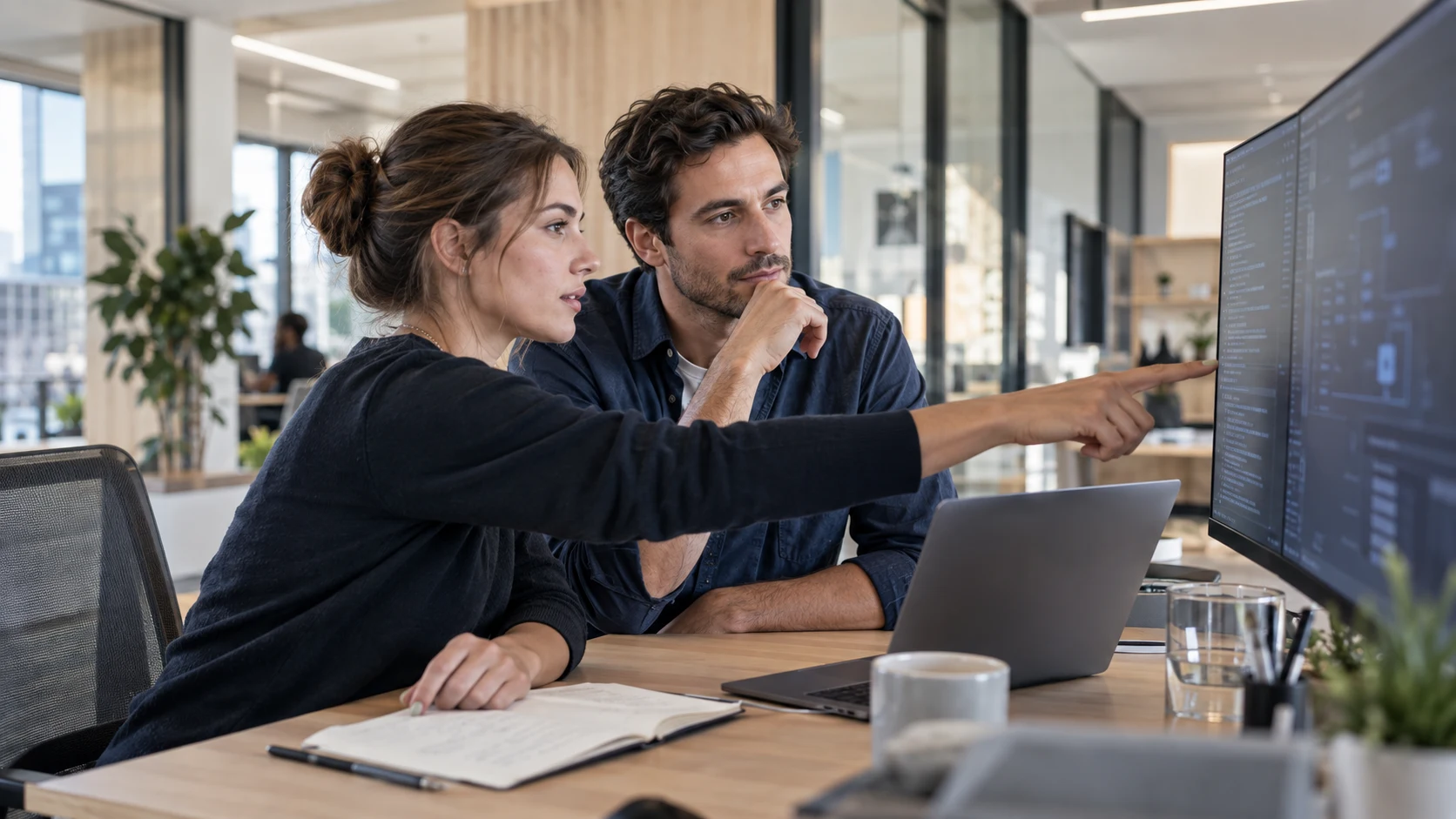 IT-Architektur & Einführung: illustrative Szene aus dem Arbeitsalltag
