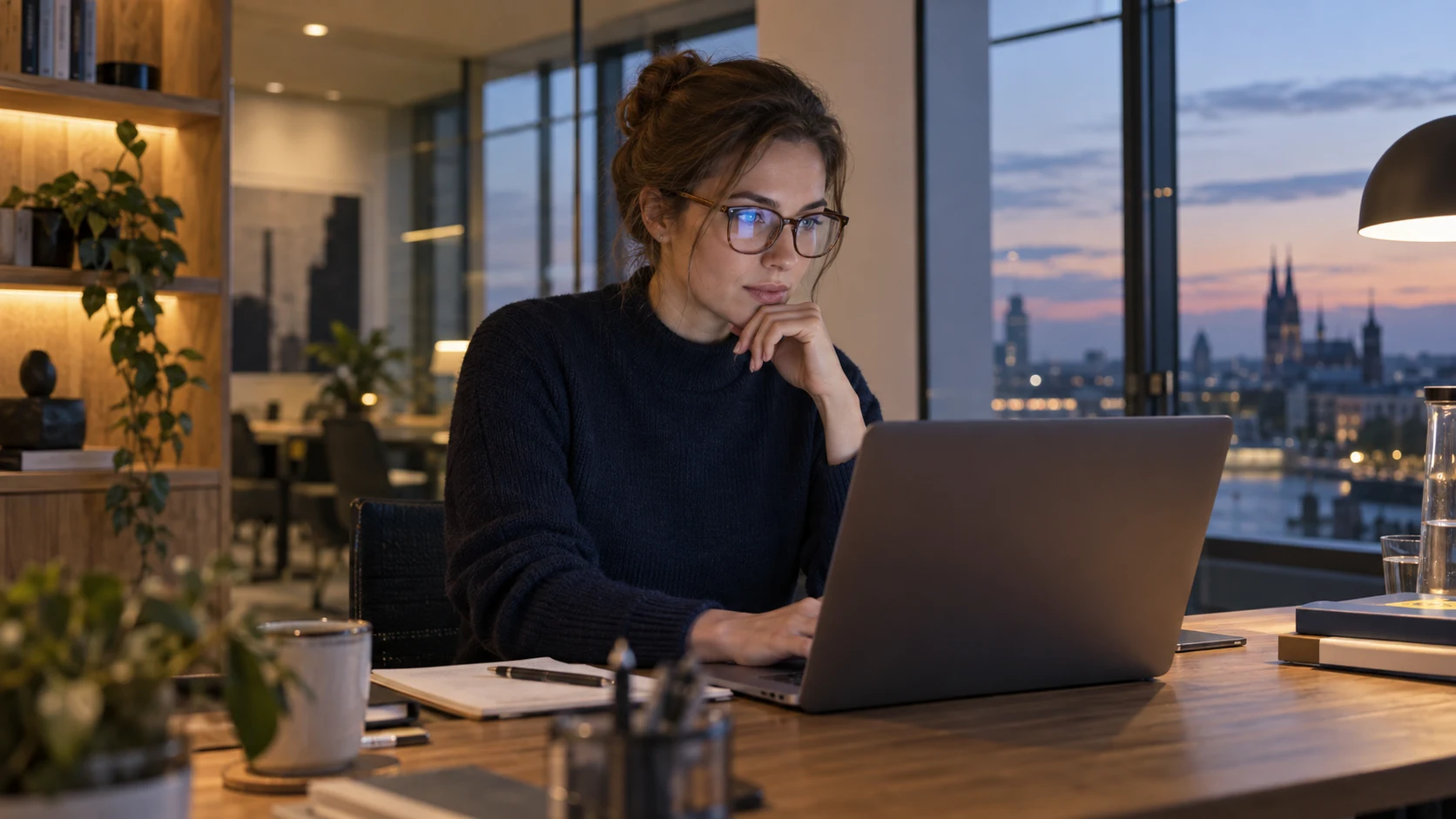 IT-Sicherheit: illustrative Szene aus dem Arbeitsalltag